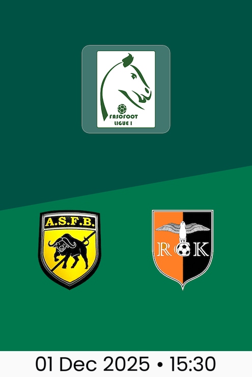 ASFB v RCK | Burkina Faso Ligue 1 2025-26