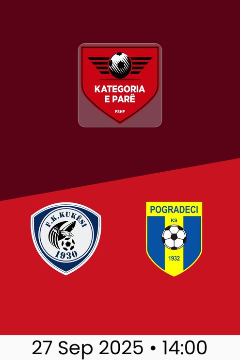 Kukësi v Pogradeci | Kategoria e Parë 2025/26