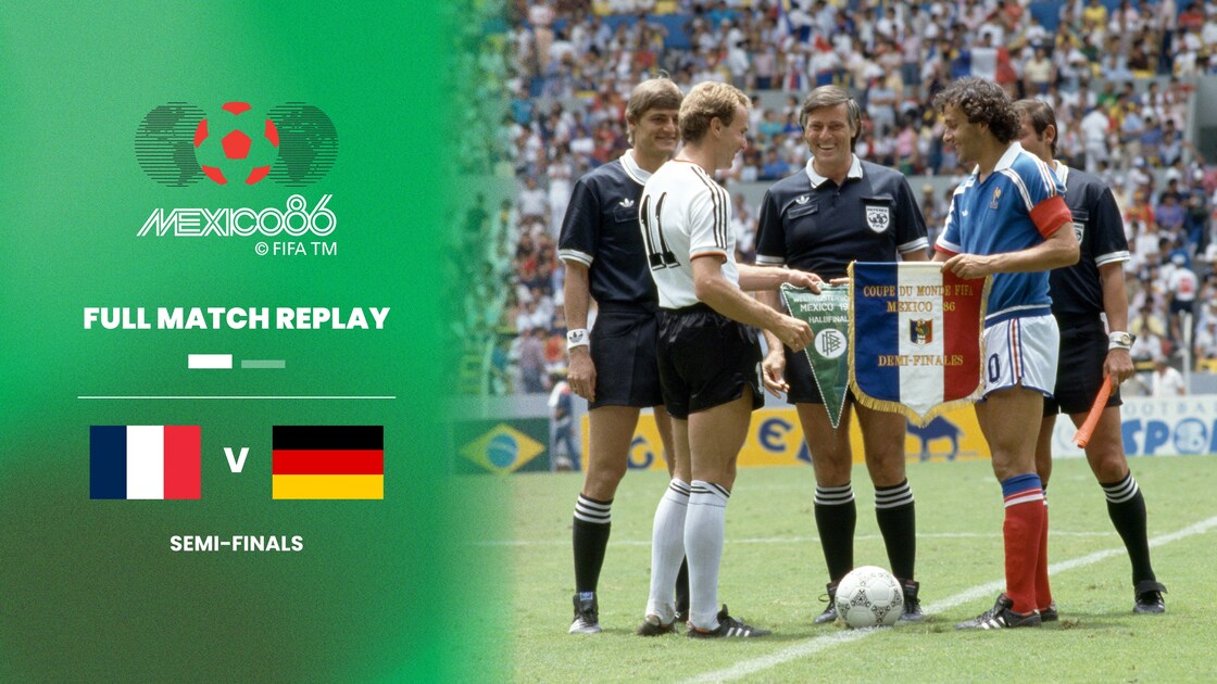 Fanion France - Belgique - Coupe Du Monde 1986 - Demi-finale 3/4 - Mexico 86