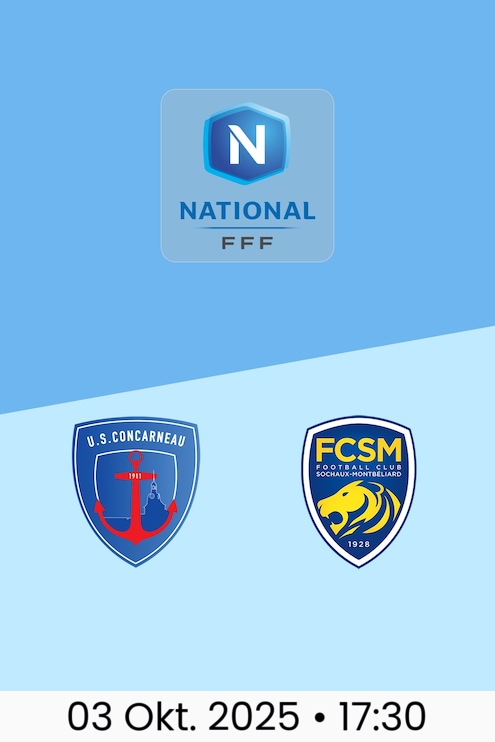Concarneau - FC Sochaux | Nationale Meisterschaft 2025/2026