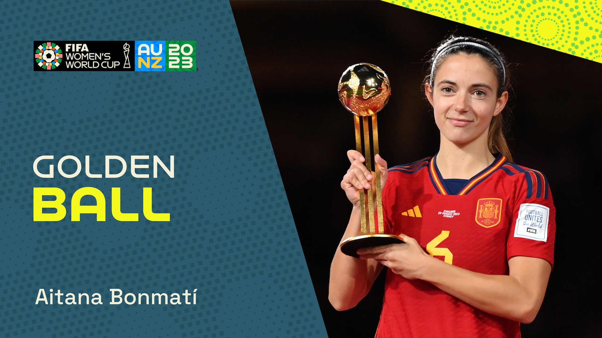 Aitana Bonmatí | Goldener Ball | FIFA Frauen-Weltmeisterschaft Australien & Neuseeland 2023™