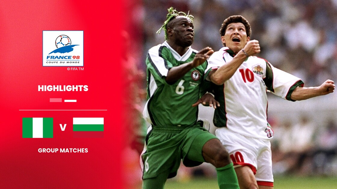 Fanion Coupe Du Monde 1998 - Nigeria Bulgarie - Pennant France 98 - Équipe Nationale