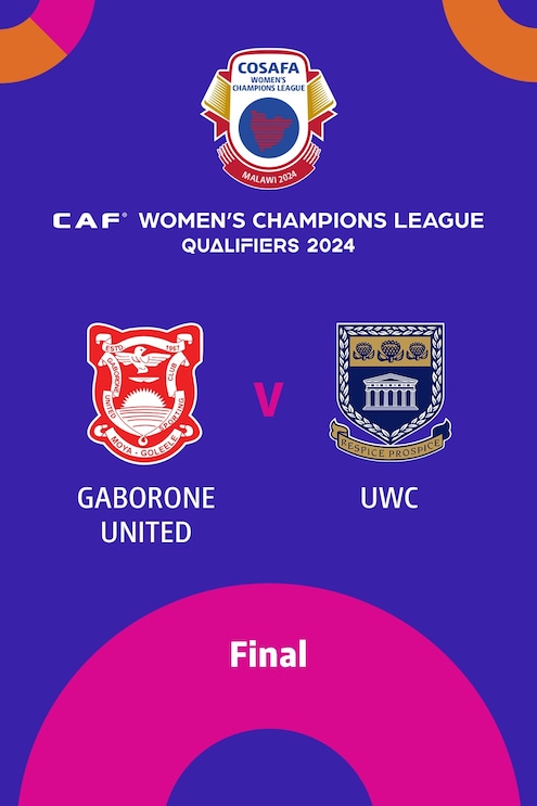 Gaborone United Ladies vs University of Western Cape | Final | CAF Women’s Champions League | COSAFA Qualifier 2024 | Partido completo