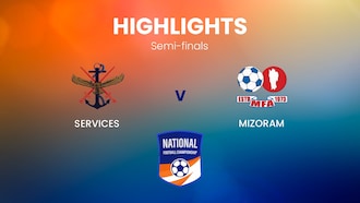 Services v Mizoram | Semi-finals | Santosh Trophy | Highlights