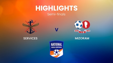 Services v Mizoram | Semi-finals | Santosh Trophy | Highlights