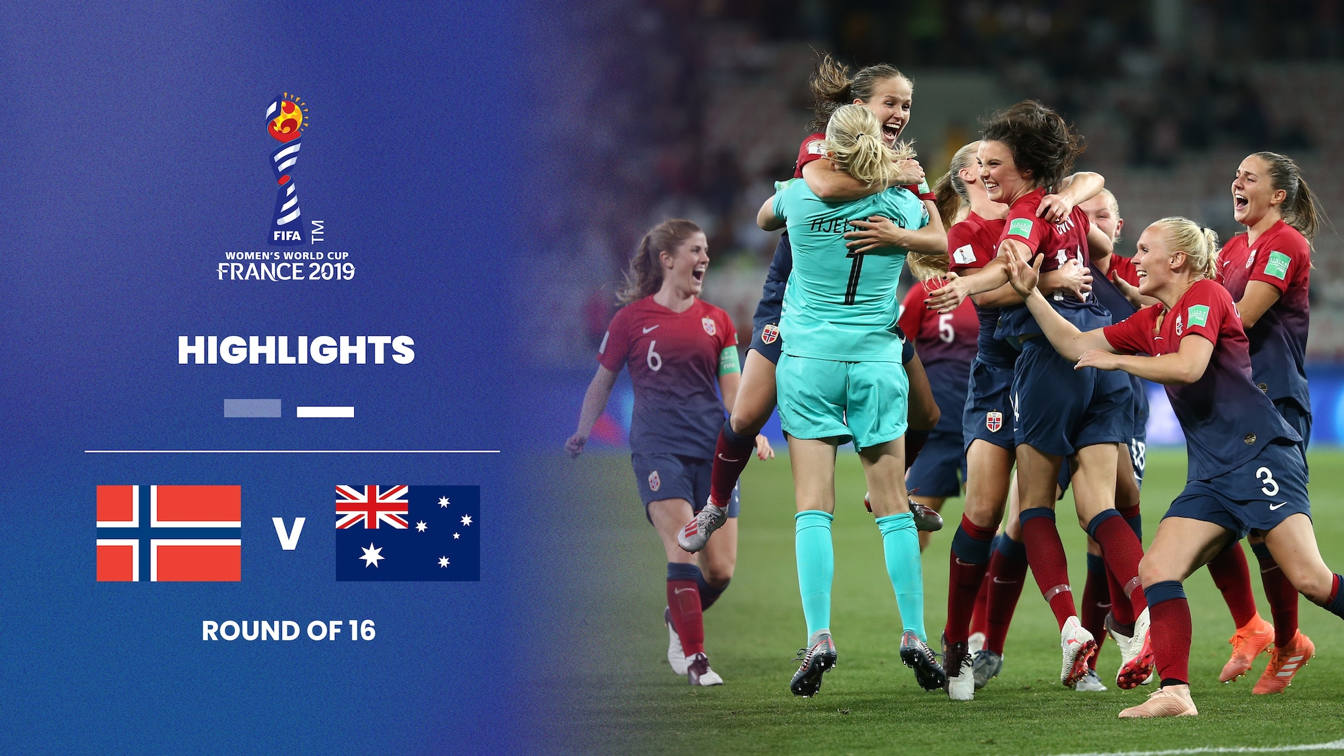 Norway v Australia | Round of 16 | FIFA Women's World Cup France 2019™ | Highlights