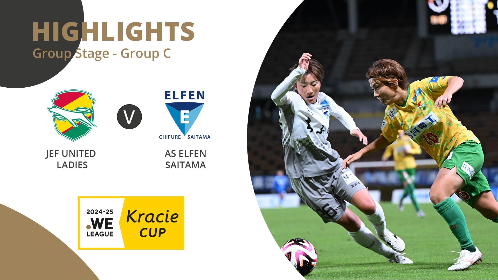 JEF United Ladies x AS Elfen Saitama | Grupo C | WE League Kracie Cup | Transmissão ao vivo