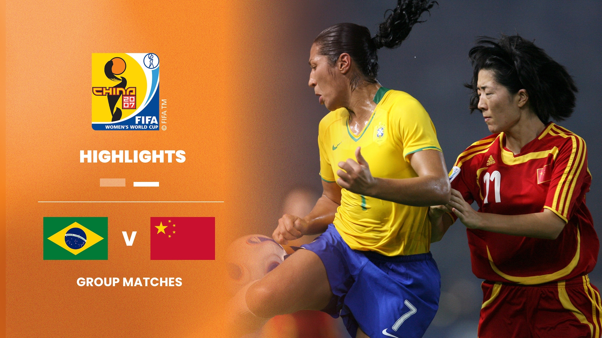 Brasil x China | Grupo D | Copa do Mundo Feminina da FIFA China 2007 | Melhores momentos