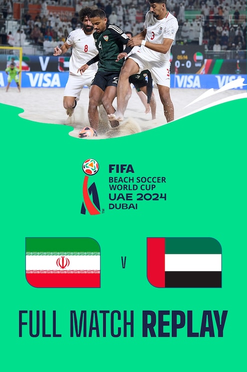 Irã x Emirados Árabes Unidos | Quartas de final | Copa do Mundo de Beach Soccer da FIFA Emirados Árabes Unidos 2024 Dubai™ | Jogo completo