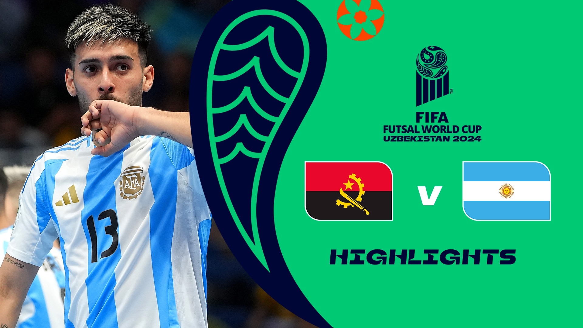 Angola v Argentina | Group C | FIFA Futsal World Cup Uzbekistan 2024™ | Highlights