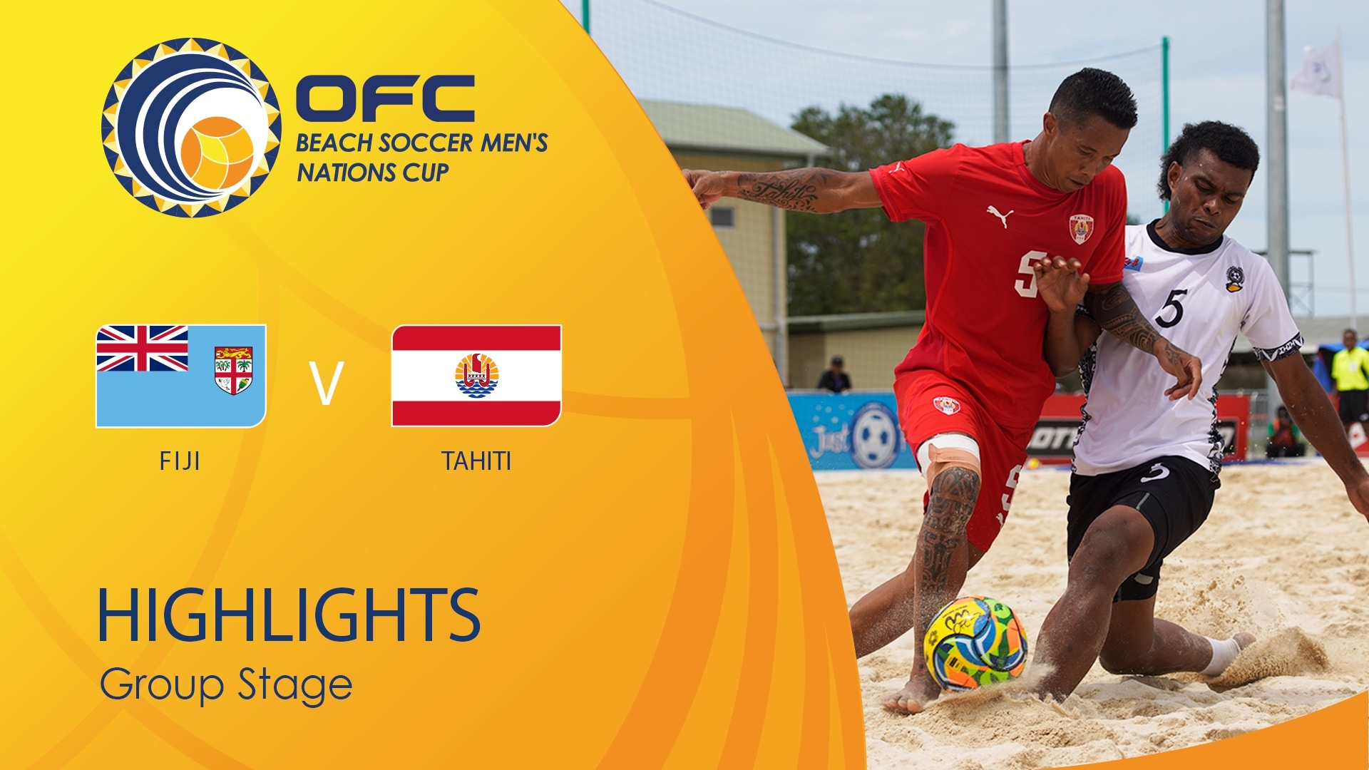 Figi - Tahiti | Fase a gruppi | OFC Beach Soccer Men's Nations Cup | Highlights