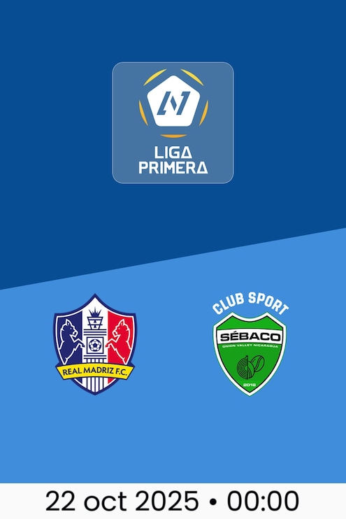 Real Madriz FC vs CS Sébaco | Liga Primera Nicaragua 2025/26