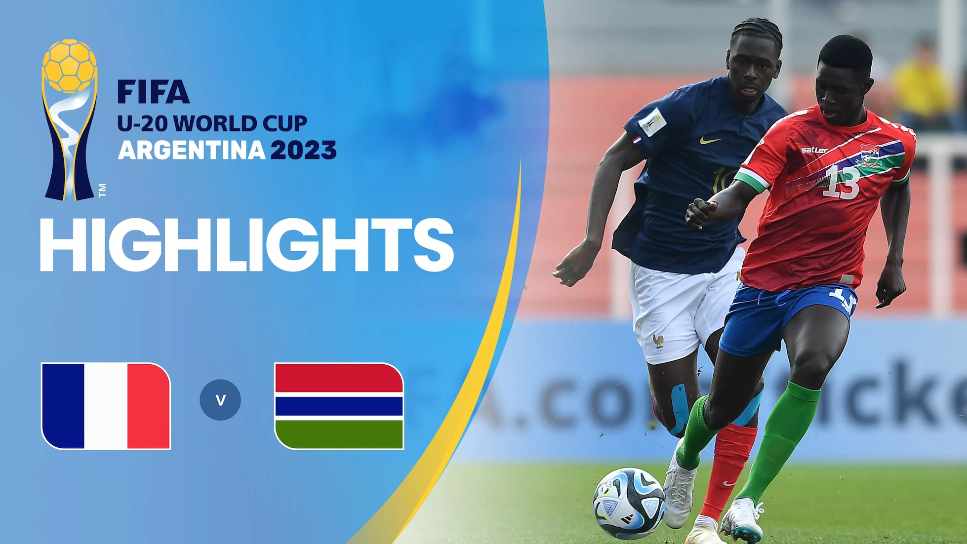 Frankreich - Gambia | Gruppe F | FIFA U-20-Weltmeisterschaft Argentinien 2023™ | Highlights