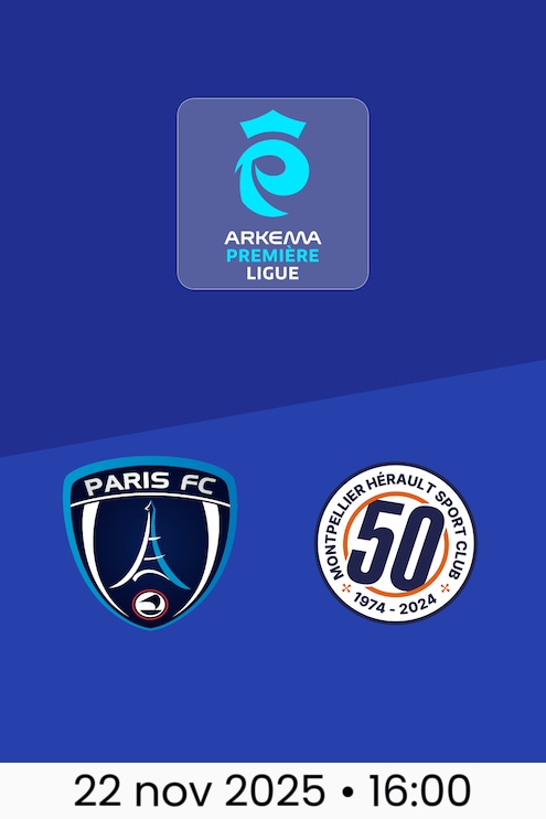 Paris FC Femenino vs Montpellier | Arkema Première Ligue 2025/26