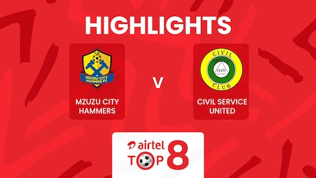 Mzuzu City Hammers FC v Civil Service United | Airtel Top 8 2025 | Highlights