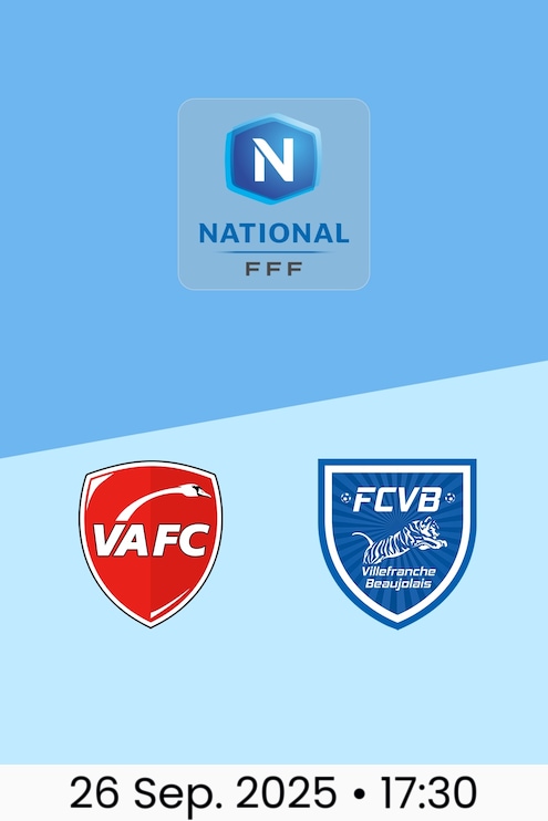 FC Valenciennes - Villefranche | Nationale Meisterschaft 2025/2026