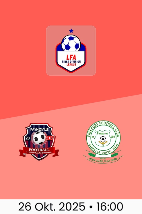 Paynesville FC - Freeport FC | LFA First Division League 2025/26