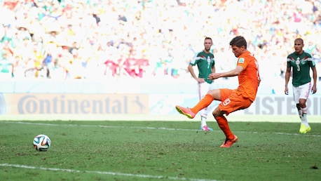 Das Tor von Klaas Jan Huntelaar 90'+3' | Niederlande - Mexiko | FIFA Fussball-Weltmeisterschaft Brasilien 2014™