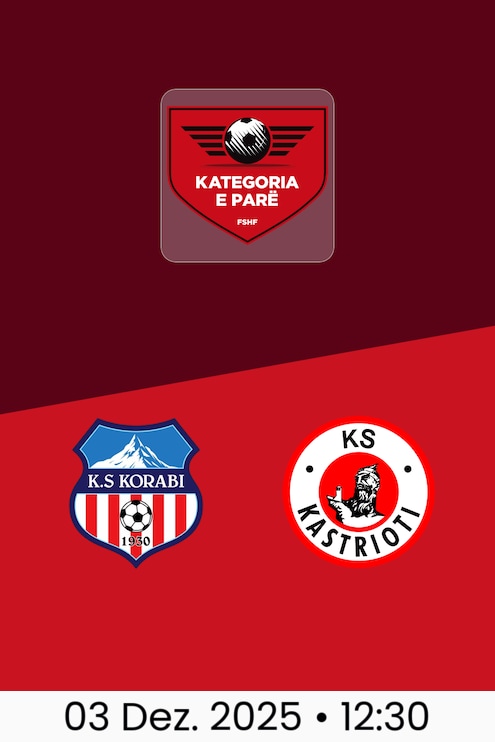 Korabi Peshkopi - Kastrioti Kruje | Kategoria e Parë 2025/26
