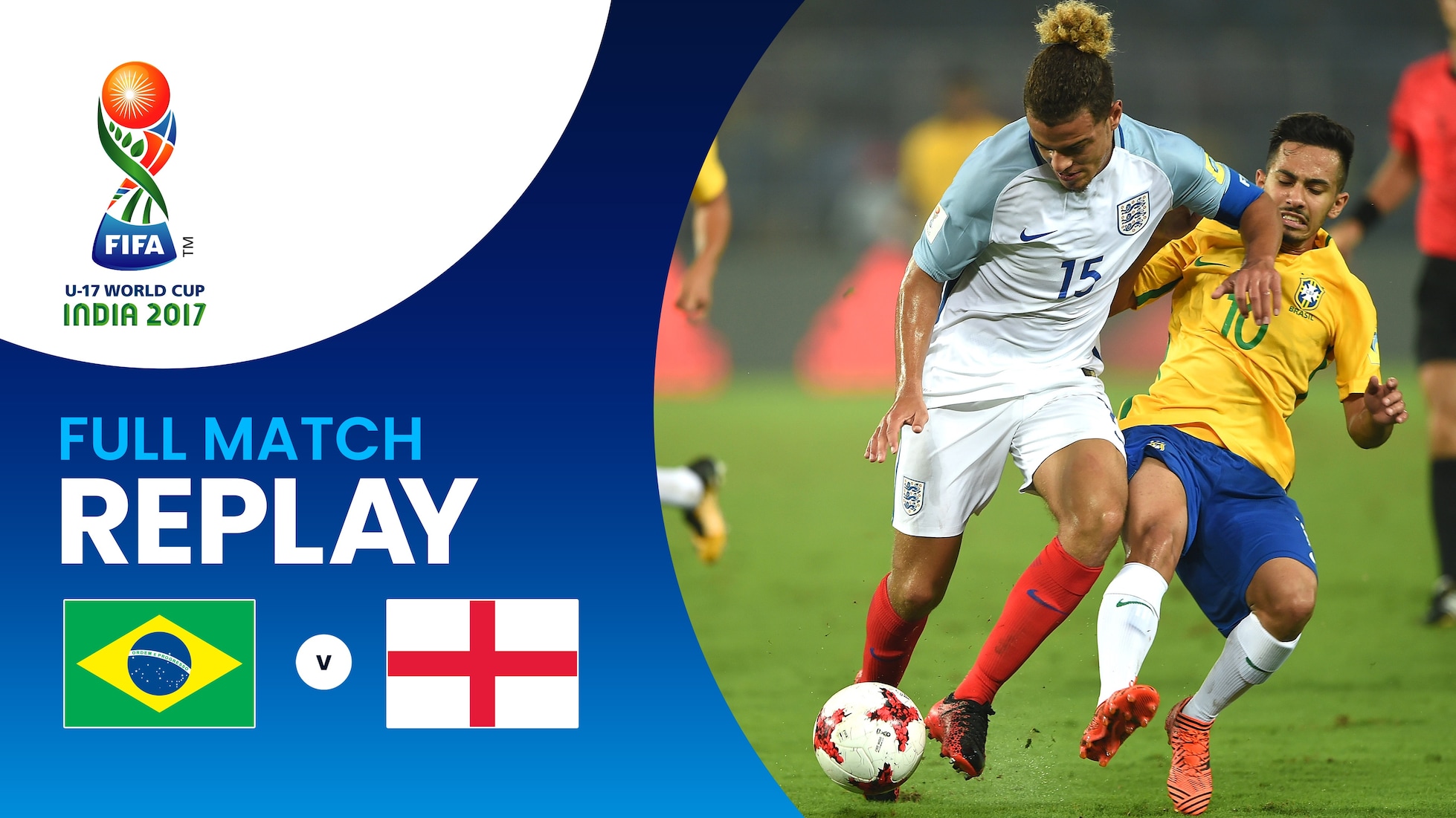 Brasil vs Inglaterra | Semifinales | Copa Mundial Sub-17 de la FIFA India 2017™ | Partido Completo