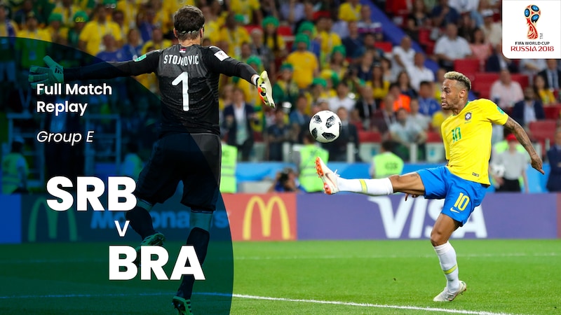 Chamada do jogo entre Brasil x Sérvia pela Copa do Mundo de 2018