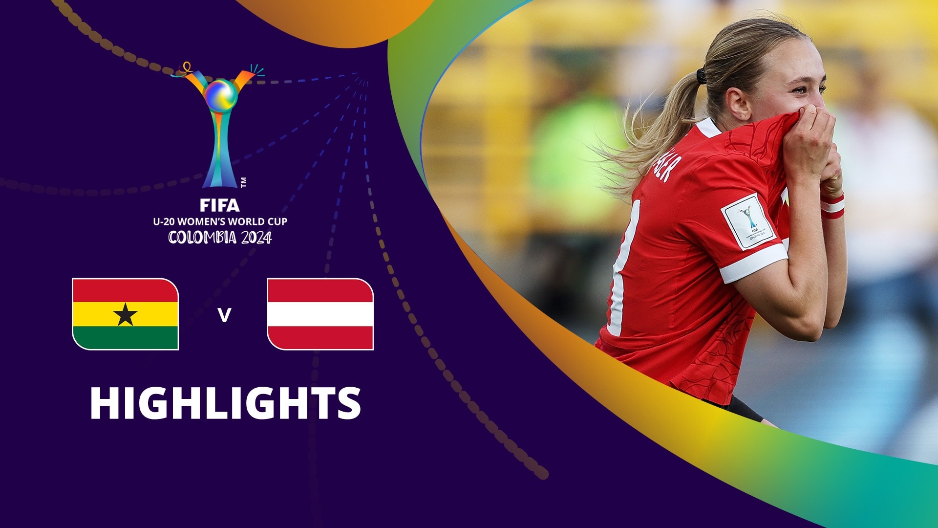 Ghana vs Austria | Grupo E | Copa Mundial Femenina Sub-20 de la FIFA Colombia 2024™ | Highlights