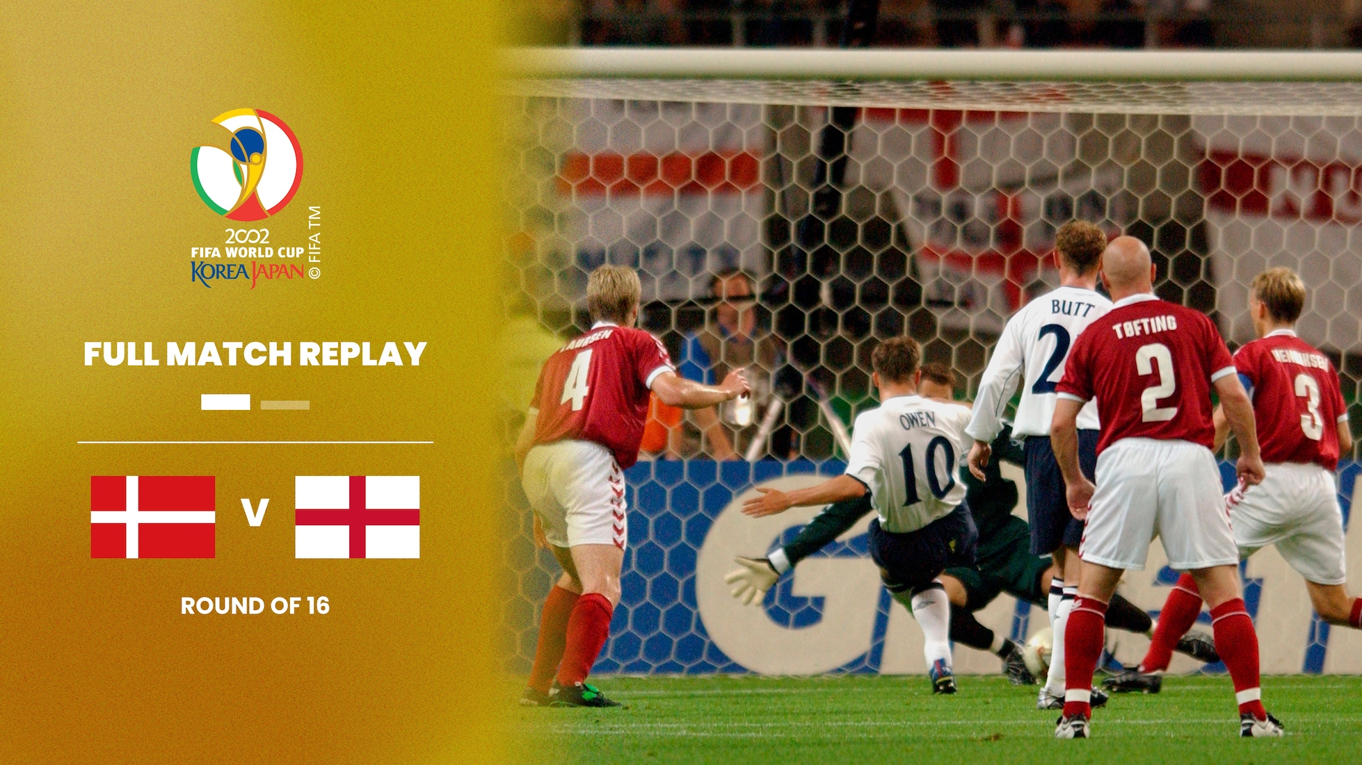 Dinamarca vs Inglaterra | Octavos de final | Copa Mundial de la FIFA Corea/Japón 2002™ | Partido Completo