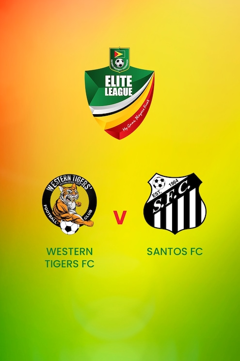 Western Tigers FC - Santos FC | GFF Elite League | Guyana | Match completo