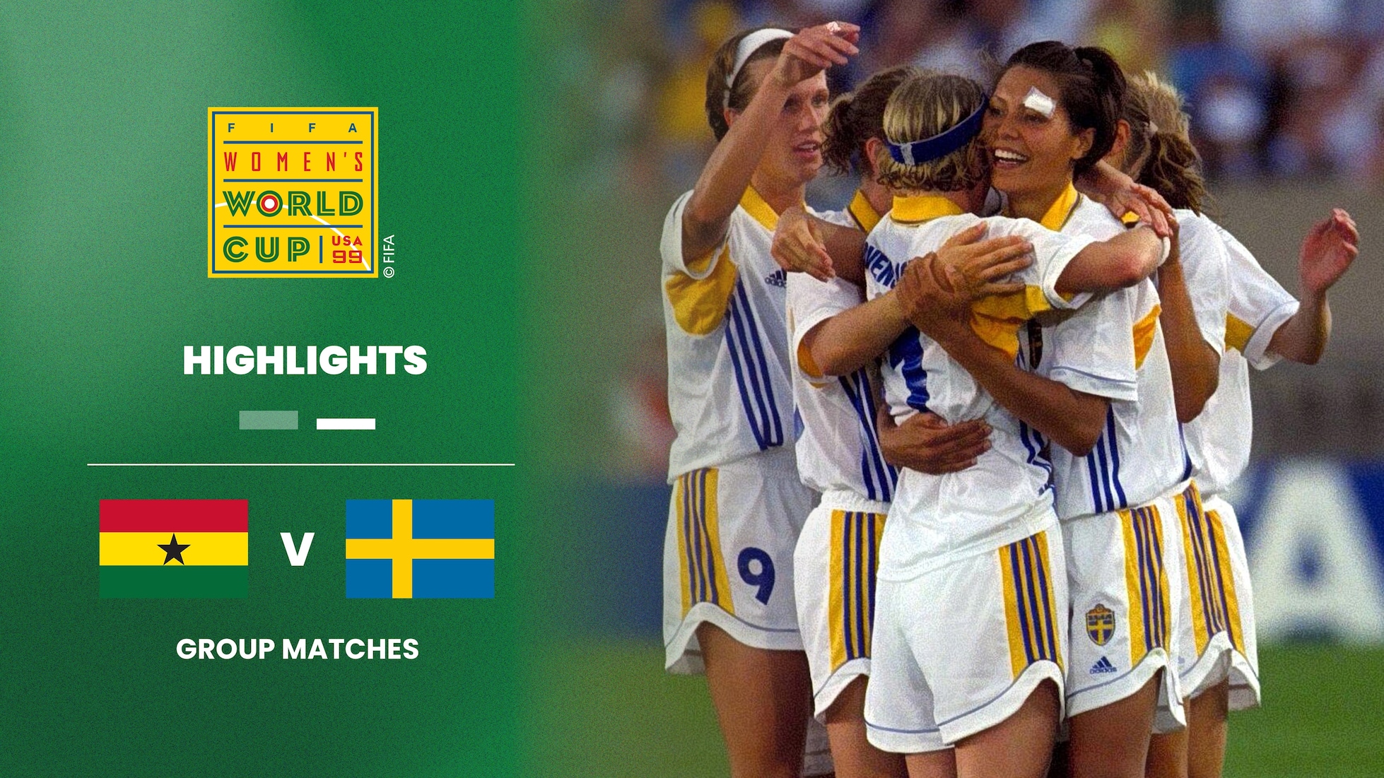 Ghana v Sweden | Group D | FIFA Women's World Cup USA 1999™ | Highlights