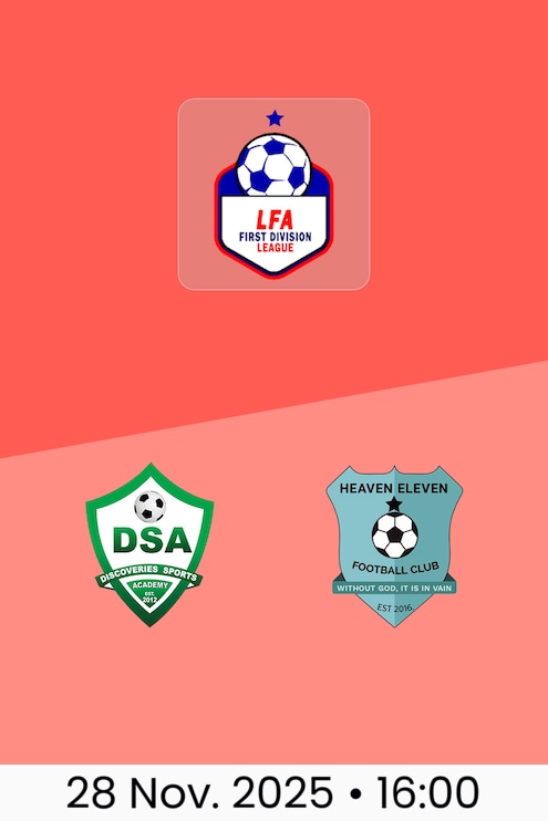 Discoveries SA - Heaven Eleven | LFA First Division League 2025/26