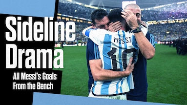 Outra perspectiva: veja os gols de Messi como se estivesse no banco 