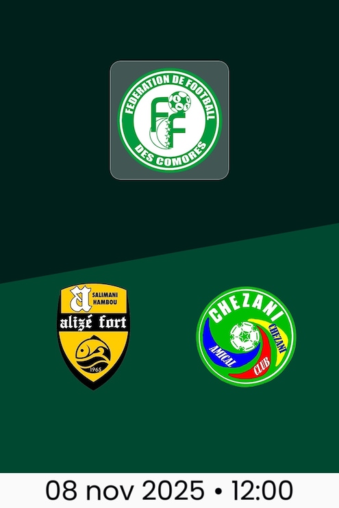 Alizé Fort x Amical Club | Campeonato das Comores Divisão I 2025/26
