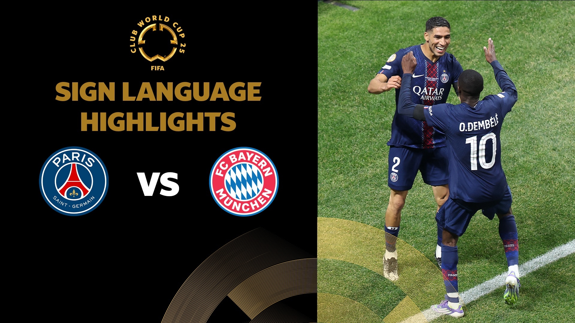 Paris Saint-Germain vs FC Bayern München | Cuartos de final | Mundial de Clubes FIFA 2025™ | Highlights (Lengua de signos)