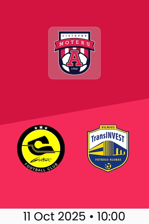 FK Gintra v TransINVEST | Women's A league 2025