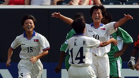 Gol de Jin Pyol Hui 13' | Nigeria vs RDP de Corea | Copa Mundial del Fútbol Femenino de la FIFA EE UU 2003™