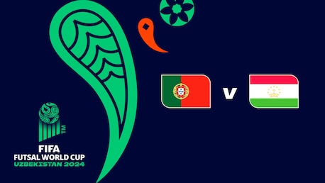 Portugal vs Tayikistán | Grupo E | Copa Mundial de Futsal de la FIFA Uzbekistán 2024™ | Partido completo