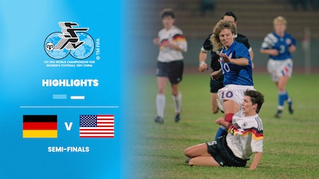 Alemania vs EE. UU. | Semifinales | Copa Mundial del Fútbol Femenino de la FIFA RP China 1991™ | Highlights