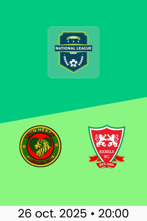 Lion Heart FC - Rebels FC | Ligue Nationale BVIFA 2025/26