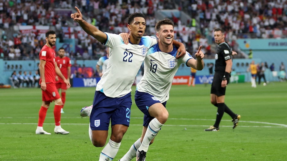 Gol de Jude Bellingham aos 35' | Inglaterra - Irã | Copa do Mundo FIFA de 2022, no Qatar