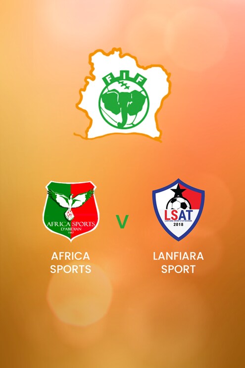 Africa Sports - Lanfiara Sport | Côte d'Ivoire Ligue 2 | Match Completo