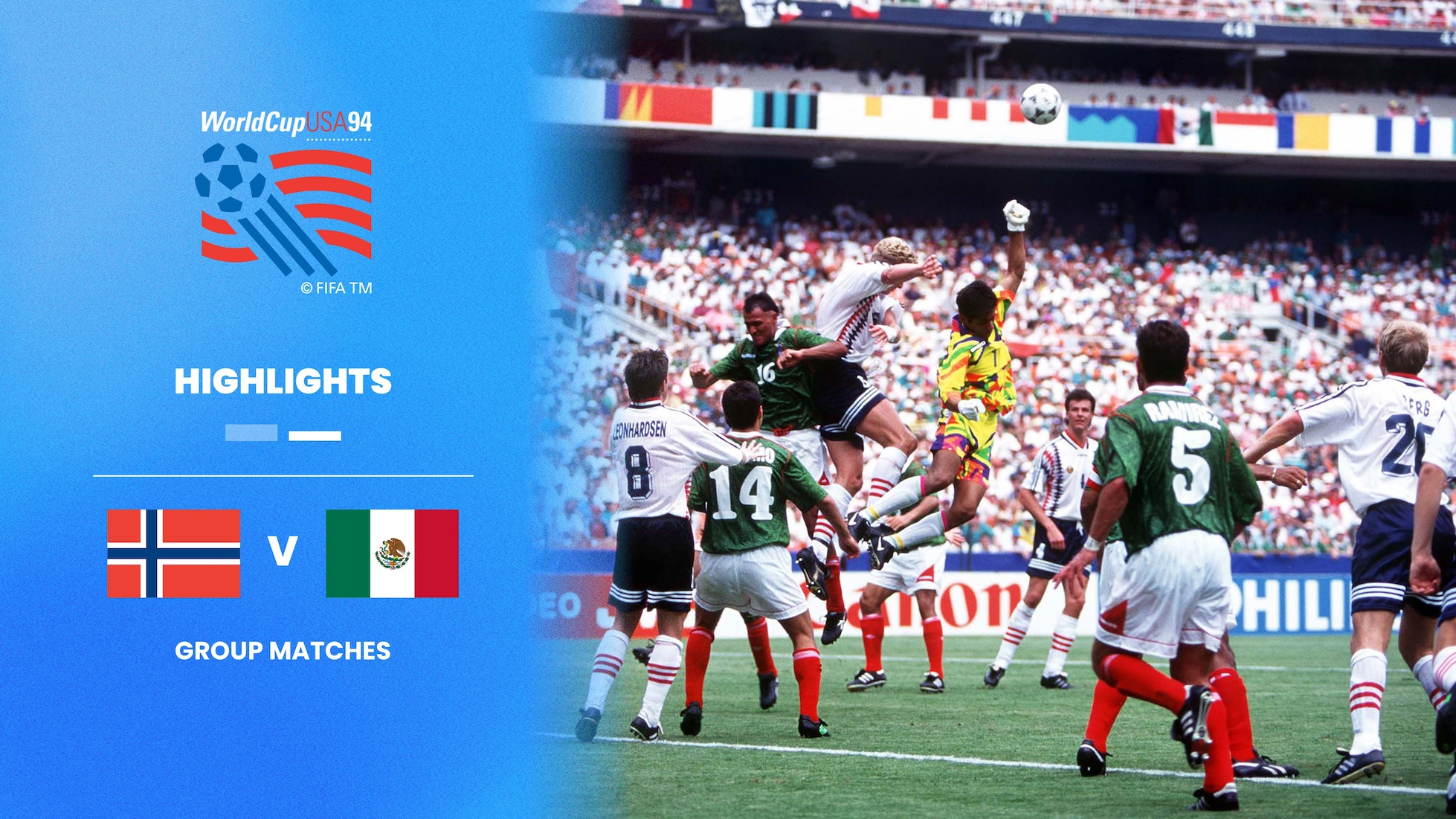 Norway v Mexico | Group E | 1994 FIFA World Cup USA™ | Highlights