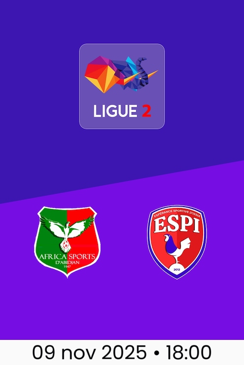 Africa Sports x ES Issia | Côte d'Ivoire Ligue 2 2025/26