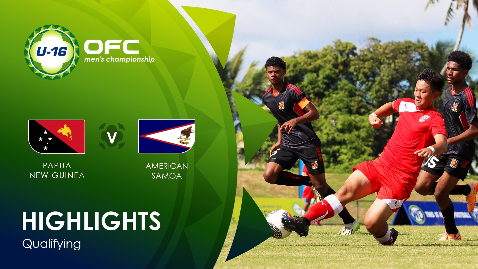 Papua New Guinea v American Samoa | OFC U-16 Men's Championship Qualifying | Highlights