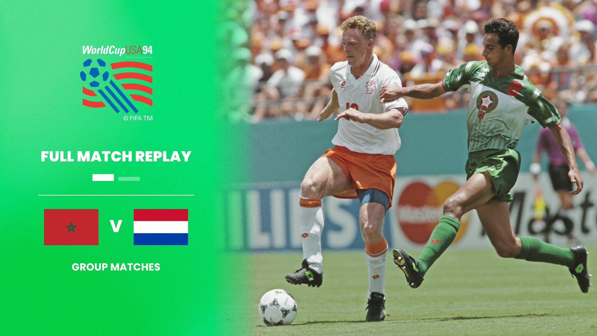 Marrocos x Holanda | Grupo F | Copa do Mundo da FIFA EUA 1994 | Jogo completo