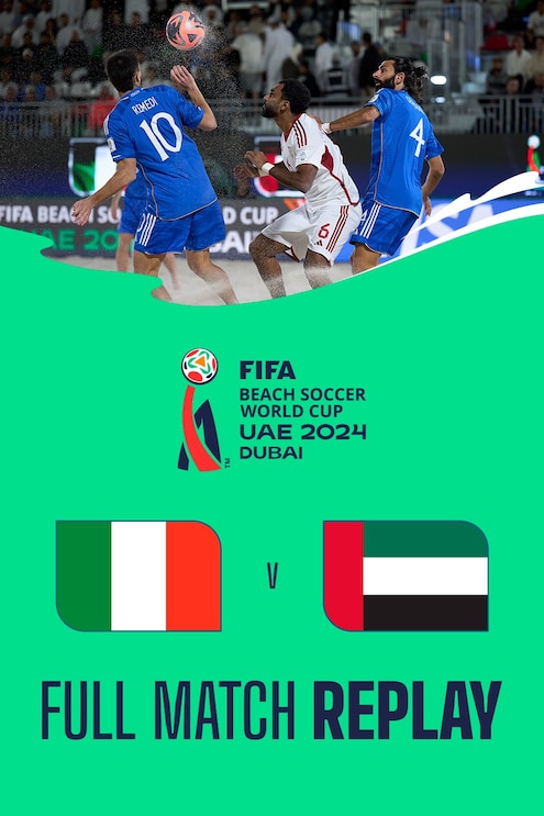 Itália x Emirados Árabes Unidos | Grupo A | Copa do Mundo de Beach Soccer da FIFA Emirados Árabes Unidos 2024 Dubai™ | Jogo completo