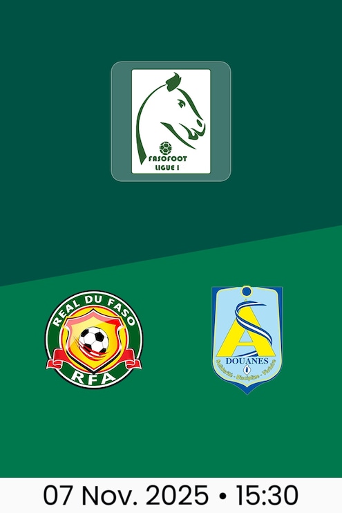 Real du Faso - AS Douanes | Burkina Faso Ligue 1 2025-26