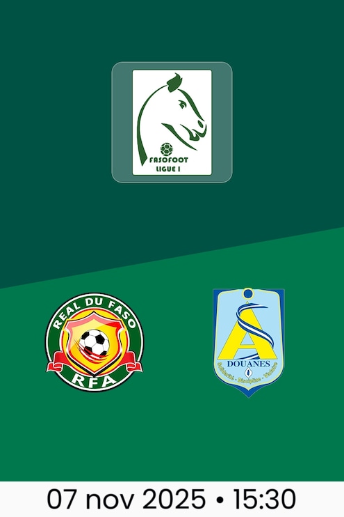 Real du Faso vs AS Douanes | Burkina Faso Ligue 1 2025-26