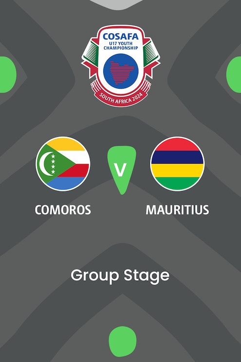 Comoras vs Mauricio | Fase de grupos | CAF U-17 Africa Cup of Nations 2025 | Clasificatorio COSAFA | Partido completo