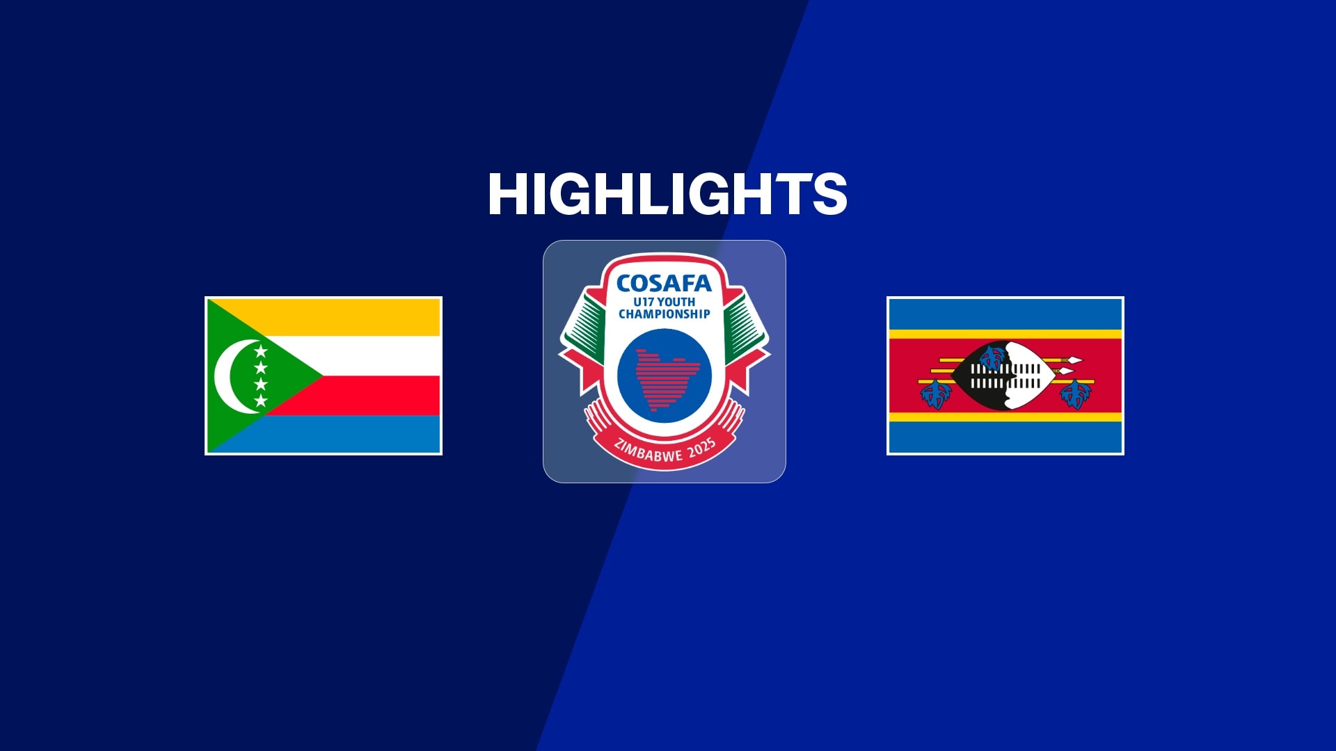 Comore - Eswatini | Fase a gruppi | CAF U-17 AFCON 2026 | Qualificazioni COSAFA | Highlights