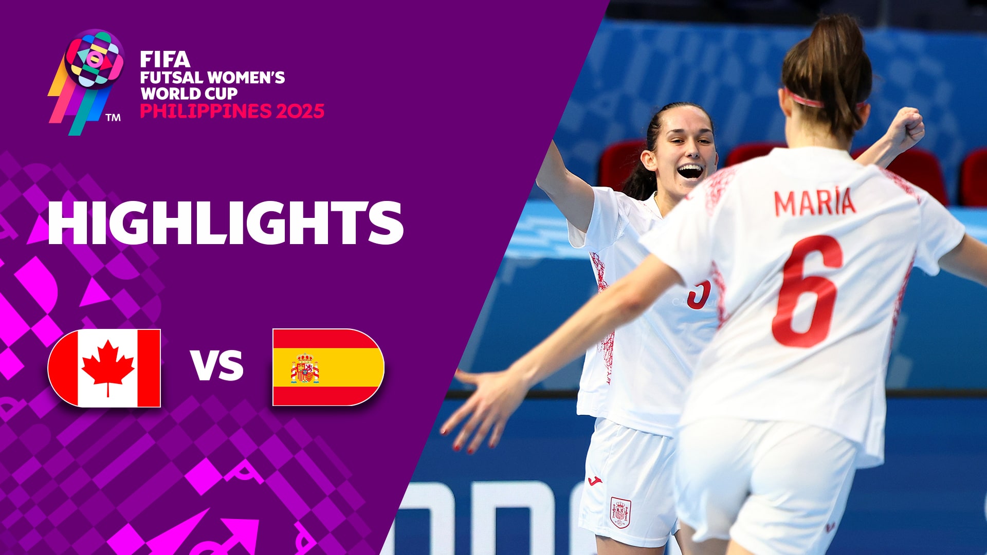 Canada v Spain | Group B | FIFA Futsal Women's World Cup Philippines 2025™ | Highlights